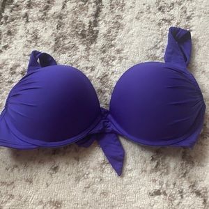 Blue push up bikini top